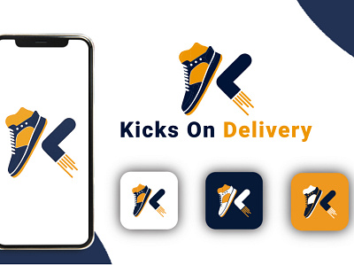 Shoes Delivery app logo/ Shoe app icon / Shoe branding app icon app logo branding design flat logo minimal shoe app logo shoe branding shoes app icon