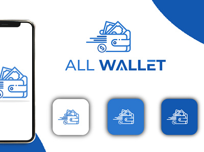 Wallet app logo / Wallet app icon / Branding app icon app logo branding design flat logo minimal wallet wallet app wallet app icon wallet app logo walletapp