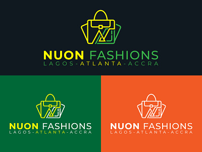 NUON FASHIONS female accessories logo app icon app logo branding design flat graphic design illustration logo minimal ui