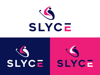 SLYCE logo of Golf apparel company app icon app logo apparel logo branding business logo design flat golf logo logo minimal