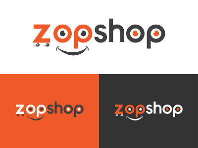 ZOP SHOP minimalist, wordmark and monogram logo abstract branding design ecommerce logo flat icon deisgn lettermark logo minimal monogram store logo wordmark