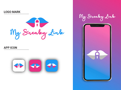 Secret Dating app logo app icon app logo branding design flat illustration logo minimal vector