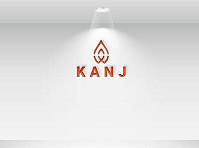 KANJ Candle logo app icon app logo branding design flat graphic design illustration logo minimal motion graphics ui vector