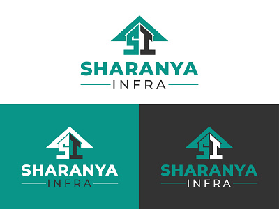 Sharanya Infra Real estate logo app icon app logo branding design flat graphic design illustration logo minimal ui vector