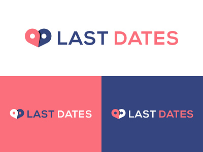 Last Dates Dating website logo app icon app logo branding design flat graphic design illustration logo minimal ui vector