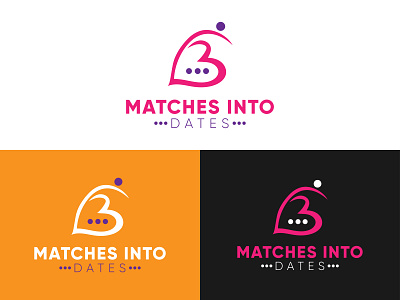 Matches dating logo app icon app logo branding design flat graphic design illustration logo minimal motion graphics ui vector