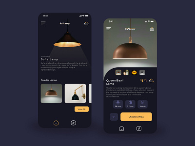 Lamp Market app branding design e commerce graphic design illustration lamp lamp market market app mockup typography ui ux vector