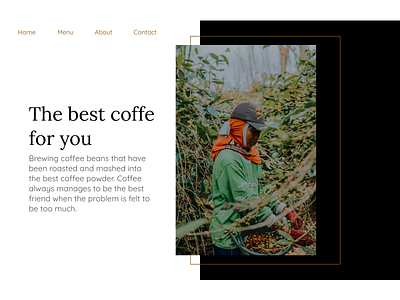 Coffe Shop Website Landing