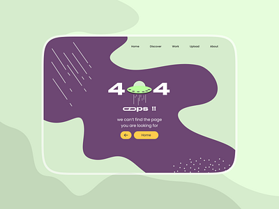 Daily UI #008 404 Page Error 3d 404 error 404 page animation app branding dailyui design error page ui graphic design illustration logo typography ui ux vector website