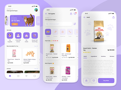 Pet Care Mobile Apps 🐶🐱 3d animation app bootcamp branding design graphic design harisenin illustration logo motion graphics pet care pet care app pet care mobile apps typography ui uiux user interface ux vector