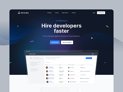 Hire developers faster app design development front end development graphic design hiring hiring app job portal logo ui ui design ux ux design ux strategy web webdesign