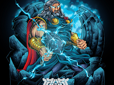 Thor animation branding cover album god of war graphic design illustration motion graphics thor