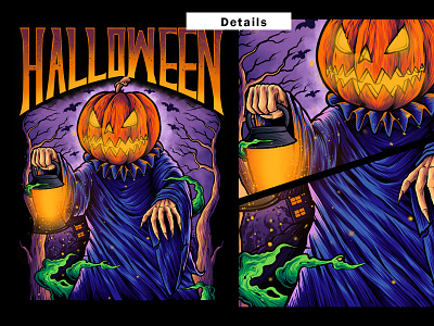 Halloween Pumkin cover album darkart design graphic design halloween illustration logo motion graphics pumkin