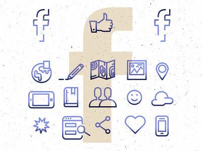 Facebook - Social Media Icon Set facebook icon icon set like social media