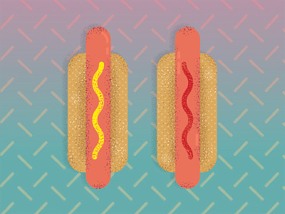Hotdogs brother brothers in arms dog food hot dog hotdogs ketchup mustard pattern sausage sausages