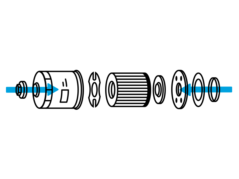 Oil Filter exploded view exploded view drawing filter oil oil filter outline