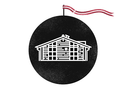 Holiday House Denmark cabin cricle denmark flag holiday house icon
