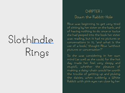 SlothIndie Rings Typeface