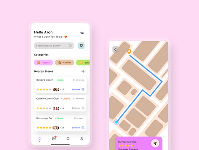 A store locator app design concept app design illustration typography ui ux