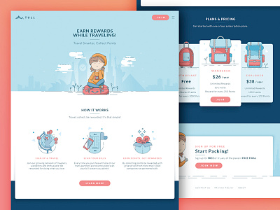 Travel Card Landing Page