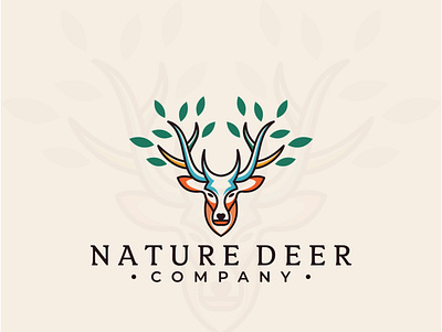 Nature deer logo business logo creative design creative logo deer head flat logo logo logo design logo designer logo designs logo maker logo mark logos logotype minimalist logo modern design modern logo professional logo unique design unique logo