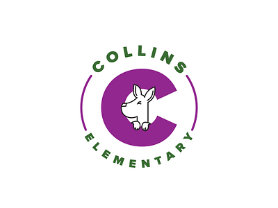 Collins Elementary Logo branding design illustration logo vector