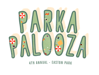 Easton Park Parkapalooza 2019 Concept Development design event branding event flyer illustration