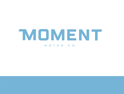 Moment Motor branding design handlettering typography vector