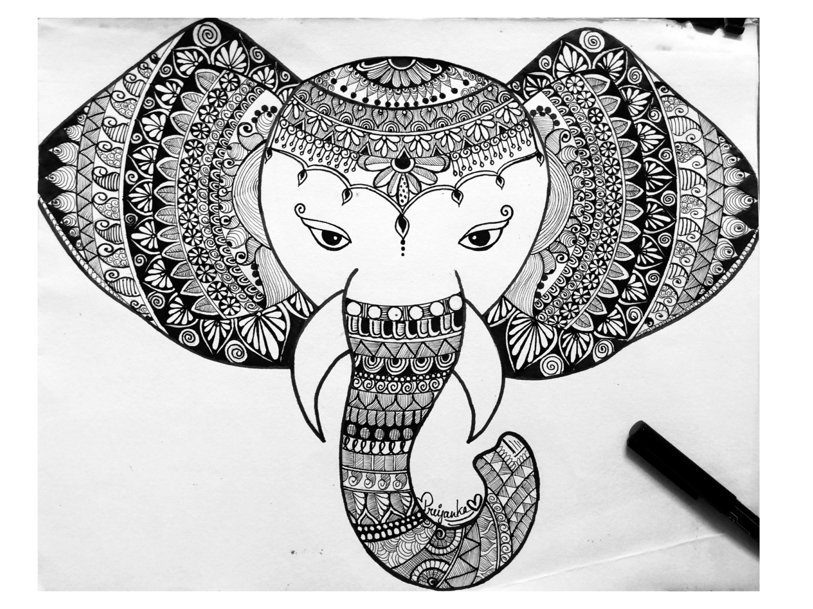 Elephant Doodle by PRIYANKA ROY on Dribbble