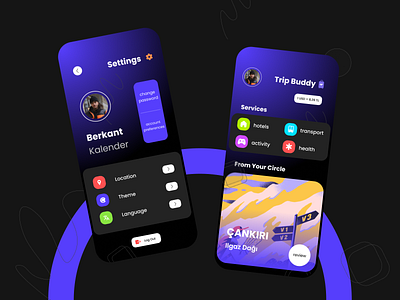 Trip Buddy App v.1.2 app app design branding design flat logo mobile app mobile design travel travelapp trip ui ux