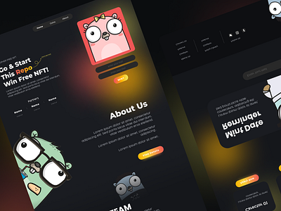 NFT Website branding design nft ui uiux ux web