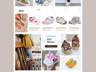 Baby shoes shop4 baby child design shoes site ui ux