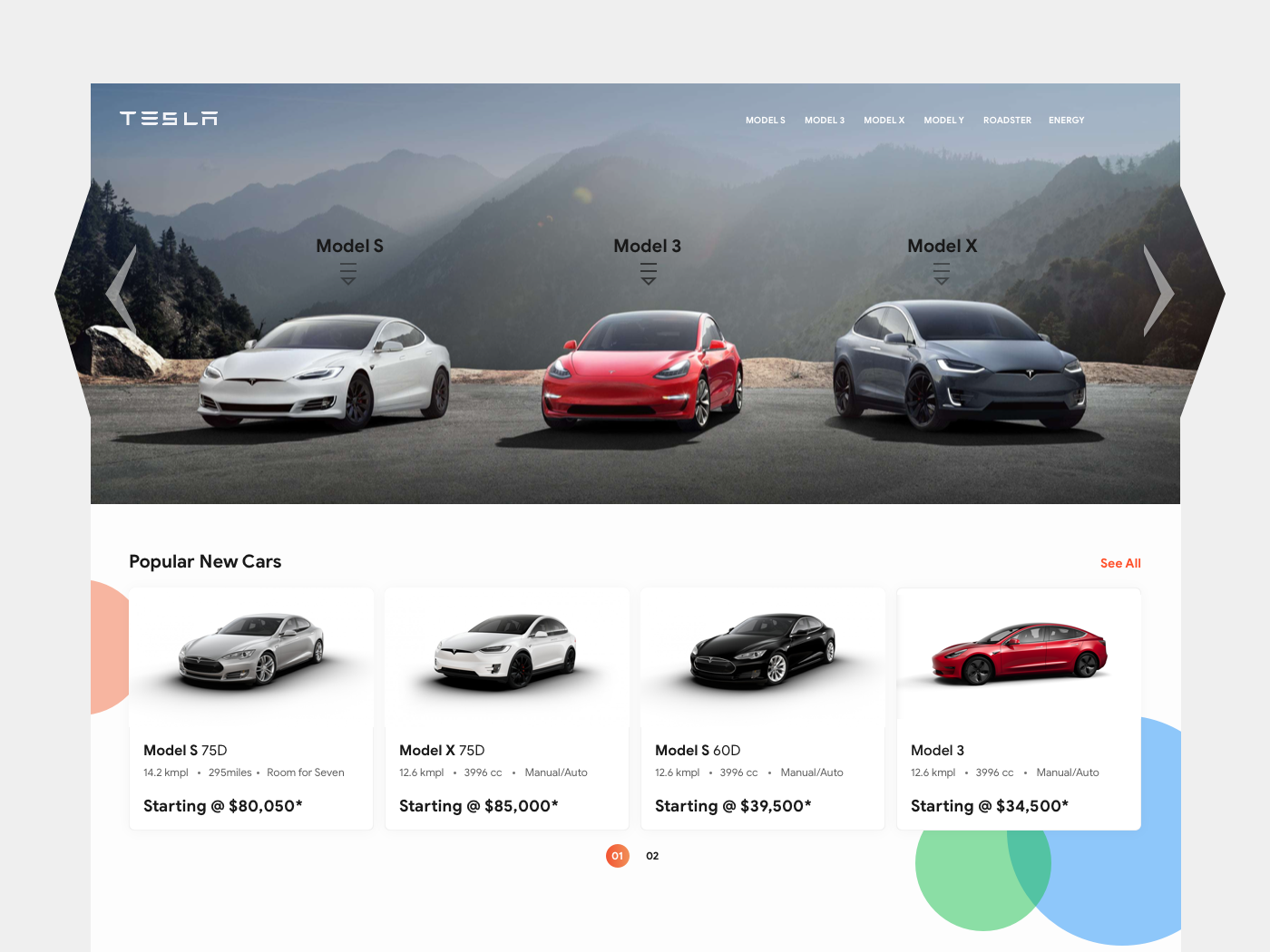 Tesla presentation by JameLee 🎱 on Dribbble