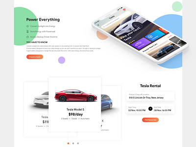 Tesla presentation branding design tesla ui ux web