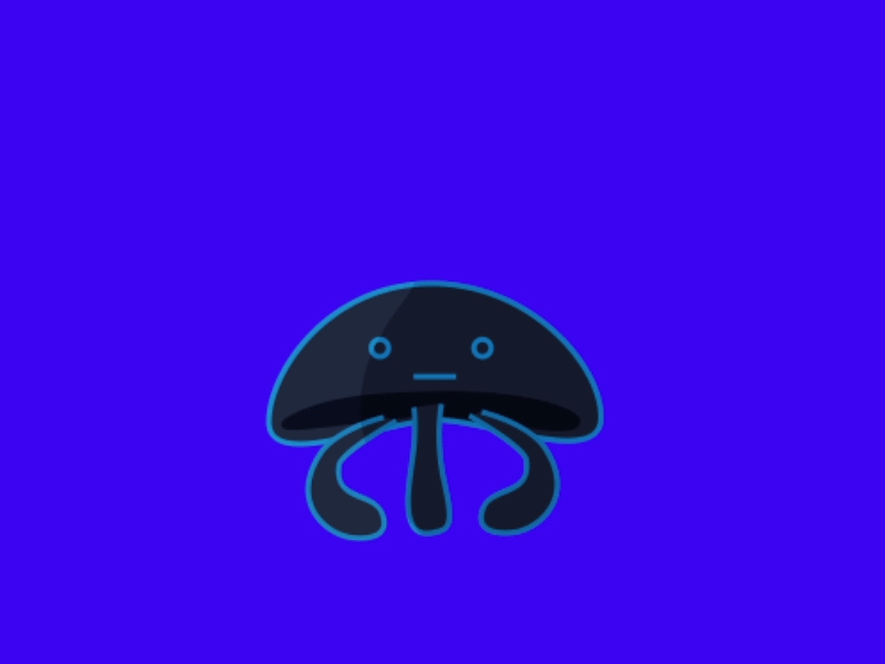 Silly jellyfish 2danimation aftereffects animation character framebyframe illustration jellyfish motion sea