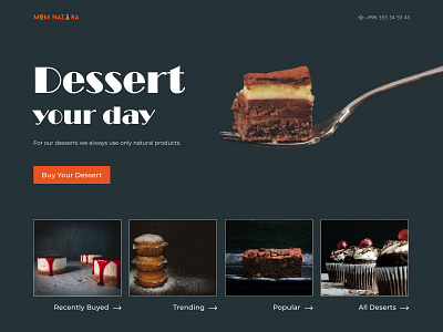 'Mom Nazira' bakery bakery landing page ui ux web design