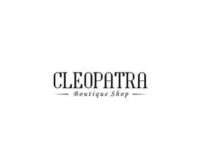 CLEOPATRA Brand Title black boutique brand brand title branding design flat graphic design logo logo design logotype store لوگو لوگو دیزاین لوگوتایپ