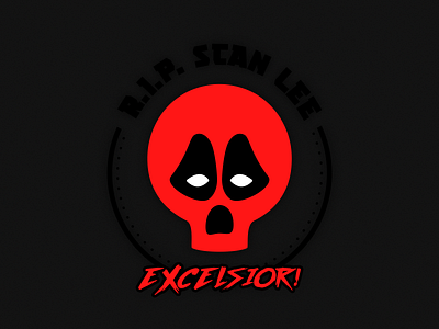 EXCELSIOR! RIP Stan Lee deadpool excelsior rip ripstanlee skull stanlee