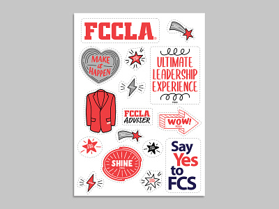 FCCLA Custom Sticker Sheet sticker design stickers