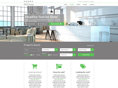 PANOhome Web Design buy design modern platform property realestate responsive sell ui web