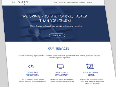 Mignix New Website business company design development web