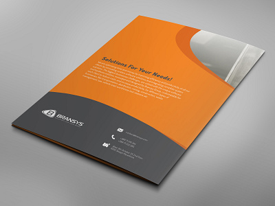 Bransys Paper Folder Backside corporate design folder graphic paper professional design stationary design