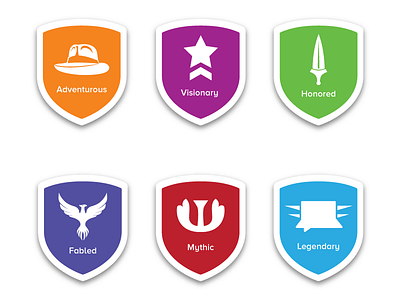 Loyalty Scale Badges badges clean design icon illustraion mark symbol vector