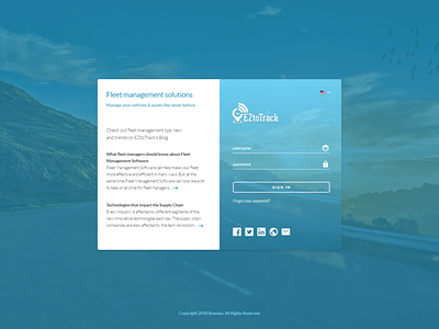 EzToTrack New Login Page