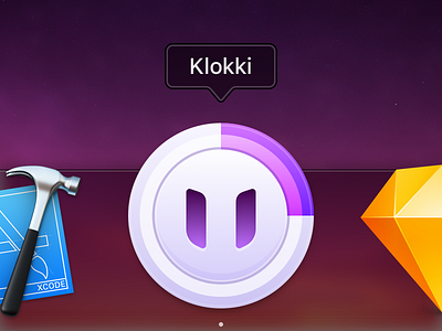 Klokki — Mac App Icon app application dock icon icon klokki mac macos