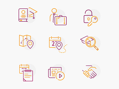 Icons for a recruitment forum