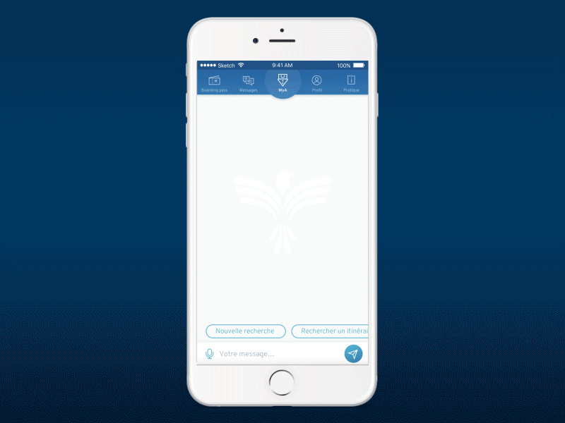 Chat with the bot MyA passenger flight boarding pass mya chatbot