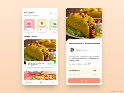 Restaurant concept app