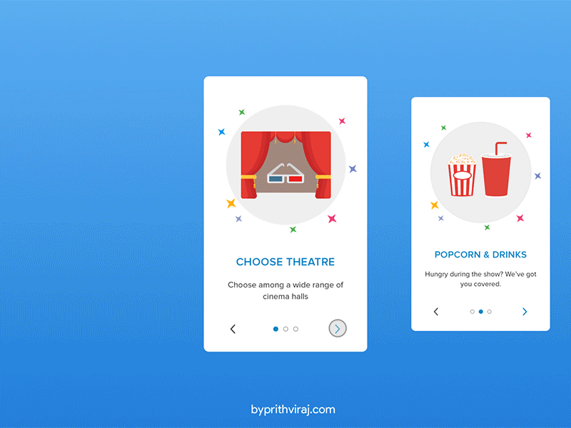 Movie Ticket Onboarding after effects animation onboarding user onboarding