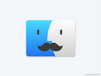 BigDaddy Finder apple finder apple mac emoji finder finder icon mac mac icon macmoji moustache